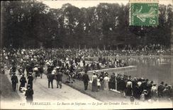 CPA Versailles Le Bassin de Neptune Le Jour des Grandes Eaux 