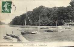 CPA Parc de Versailles La Flottille du Canal 