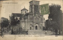 CPA L'Auvergne Pittoresque L'Eglise Romane de Volvic Monument historique 