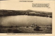 CPA L'Auvergne Poetique Gour de Tazenat 