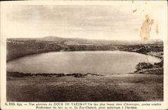 CPA Vue generale Gour de Tazenat un des beaux sites d'Auvergne 