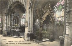 CPA Paris Eglise St Etienne du Mont Le Tombeau de Saint Genevieve 