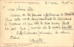 CPA Paris Notre Dame et Statue de Sainte Genevieve 