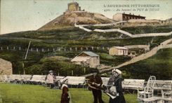 CPA L'Auvergne Pittoresque Au Sommet du Puy de Dome Enfants Folklore