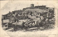 CPA Environs de Clermont Ferrand Le Temple de Mercure et l'Observatoire du Puy de Dome 