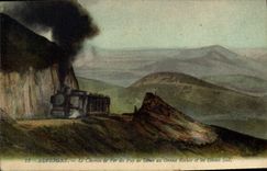 CPA Auvergne Le Chemin de Fer du Puy de Dome au Grand Rocher et les Domes Sud Train