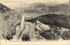 CPA Le Train montant au Sommet du Puy de Dome 