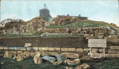 CPA L'observatoire du Puy de Dome et les ruines du temple de Mercure