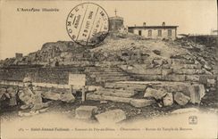 CPA Saint Amand Tallede Sommet Puy de Dome Observatoire Ruies du Temple de Mercure 