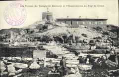 CPA Les Ruines du Temple de Mercure et l'Observatoire du Puy de Dome 