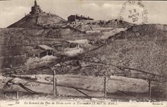 CPA Le Sommet du Puy de Dome apres la Tourmente 