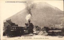CPA Le Puy de Dome Vue prise du Bois des Charmes Train