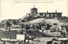 CPA Auvergne Les Ruines du Temple de Mercure au sommet du Puy de Dome 