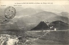 CPA Le Sommet du Puy de Dome et la Chaine des Domes cote sud 