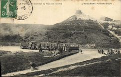 CPA Le Tramway au Sommet du Puy de Dome Train