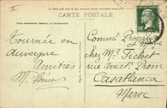 CPA Le Puy de Dome Bœufs Attelage
