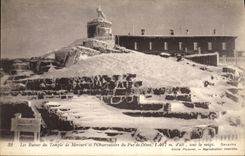 CPA Les Ruines du Temple de Mercure et l'Observatoire du Puy de Dome 
