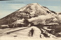 CPA L'Hiver en Auvergne Le Puy de Dome Vue prise du Bois des Charmes 