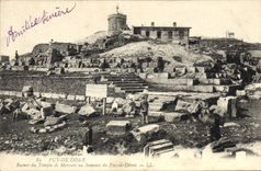 CPA Puy de Dome Ruines du Temple de Mercure au Sommet du Puy de Dome 