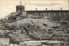 CPA Sommet du Puy de Dome et l'Observatoire 