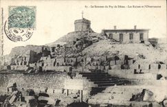 CPA Le Sommet du Puy de Dome Les Ruines et l'Observatoire 