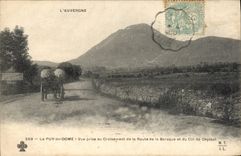 CPA Le Puy de Dome Vue prise au Croisement de la Route de la Baraque et du Col de Ceyssat 