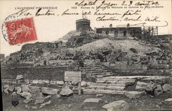 CPA Ruines du Temple de Mercure au sommet du Puy de Dome 