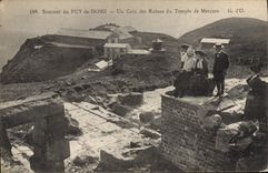 CPA Sommet du Puy de Dome Un Coin des Ruines du Temple de Mercure 
