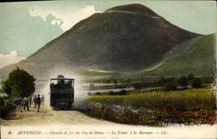 CPA Auvergne Chemin de fer du Puy de Dome Le Train a la Baraque 