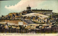 CPA Auvergne Puy de Dome Ruines du Temple de Mercure et l'Observatoire 
