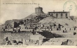 CPA Les Ruines et l'Observatoire au sommet du Puy de Dome 