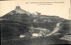 CPA Sommet du Puy de Dome et l'Observatoire 