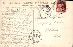 CPA Brest La Jetee un jour de tempete 