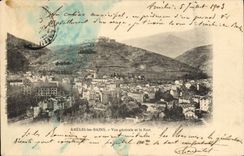 CPA Amelie les Bains Vue generale et le Fort 