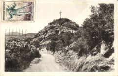 CPA Amelie les Bains Route de Montbolo et le Calvaire 