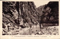 CPA Amelie les Bains Gorges du Mondoni La Plage 