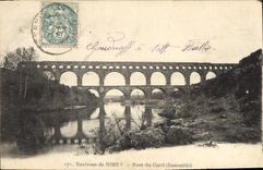 CPA Environs de Nimes Pont du Gard Ensemble 