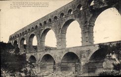 CPA Vue orientale du Pont du Gard 