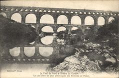 CPA Le Pont du Gard et Riviere Le Gardon 