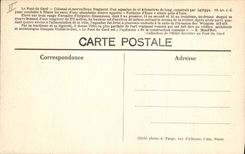 CPA Profil Occidentale du Pont du Gard Vue prise en amont