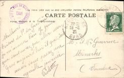 CPA Le Pont du Gard vu de face 