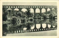 CPA Nimes Son Aqueduc Romain 