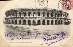 CPA Nimes Vue Exterieure des Arenes 