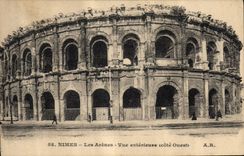 CPA Nimes Les Arenes Vue exterieure cote Ouest 