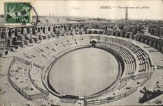 CPA Nimes Vue interieure des Arenes 