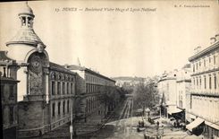 CPA Nimes Boulevard Victor Hugo et Lycee National 