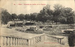 CPA Nimes Ensemble des Jardins de la Fontaine 