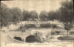 CPA Nimes Vue Generale de la Fontaine 