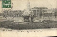 CPA Nimes L'Esplanade Vue d'ensemble 