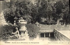 CPA Nimes Jardin de la Fontaine Le Nympheum 
